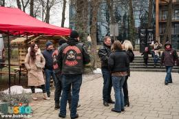 Stoisko klubu motocyklowego przed BSCK