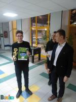 Triumfator całych zawodów i zarazem Mistrz Miasta i Gminy w Bilardzie