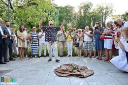 Odsłonięcie Słoneczka Jacka Cygana