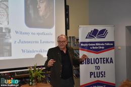 Gość biblioteki Janusz Leon Wiśniewski