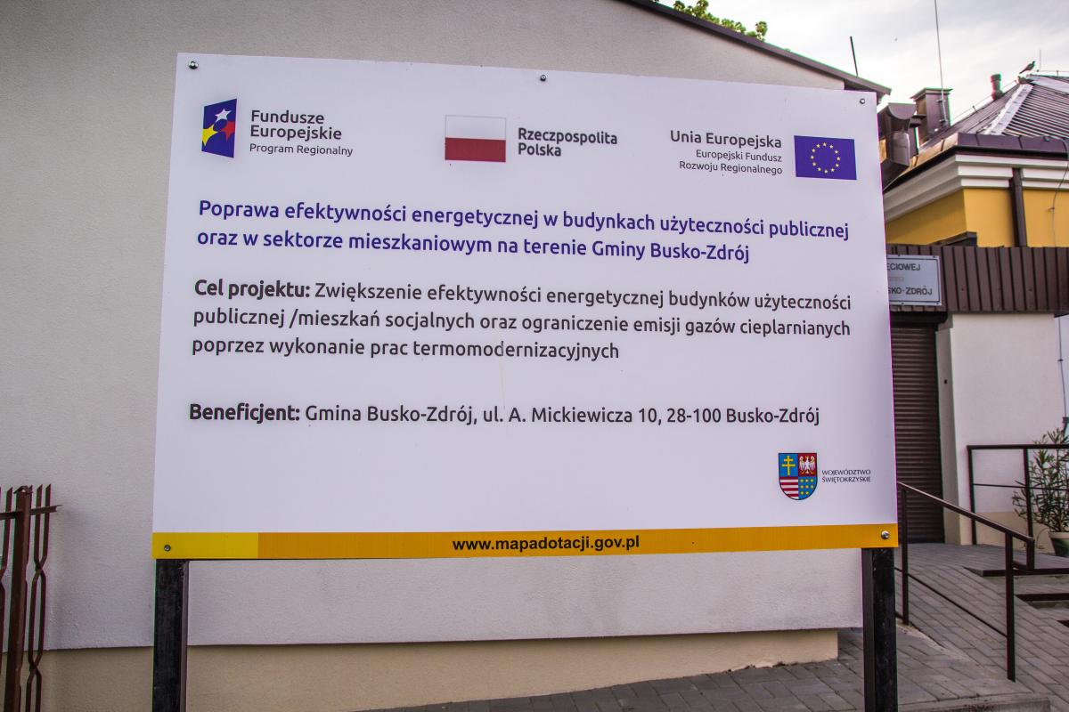 Termomodernizacja budynku Warsztatów Terapii Zajęciowej (WTZ) w Busku-Zdroju