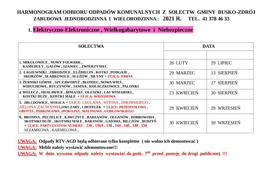 armonogram 2021 sołectwa 2021 strona 2